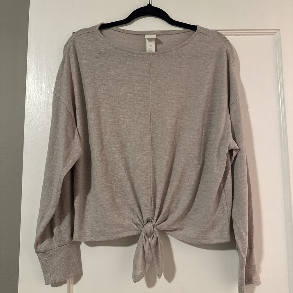 H&M Tie Front Blouse